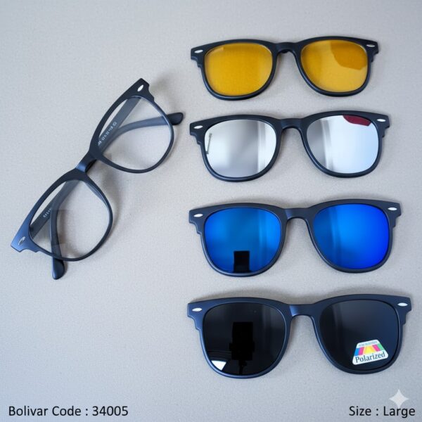 ️ نظارة بوليفار FCLIP TR2346 – 5 نظارات في واحدة!