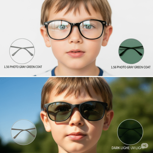 unnamed (1) 1.56 Photochromic Prescription Lenses – Anti-Reflective | Sun-Activated with Full UV Protection