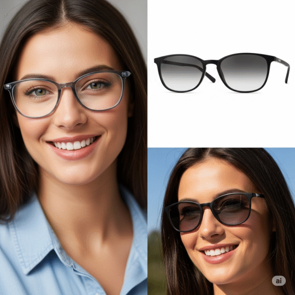 unnamed (2) 1.56 Photochromic Blue Cut SHMC Eyeglass Lenses | Sun-Activated & Screen Protection