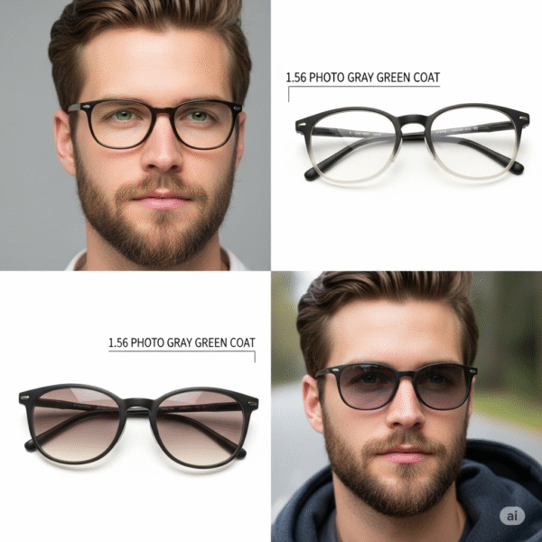 unnamed (4) 1.56 Photochromic Prescription Lenses – Anti-Reflective | Sun-Activated with Full UV Protection