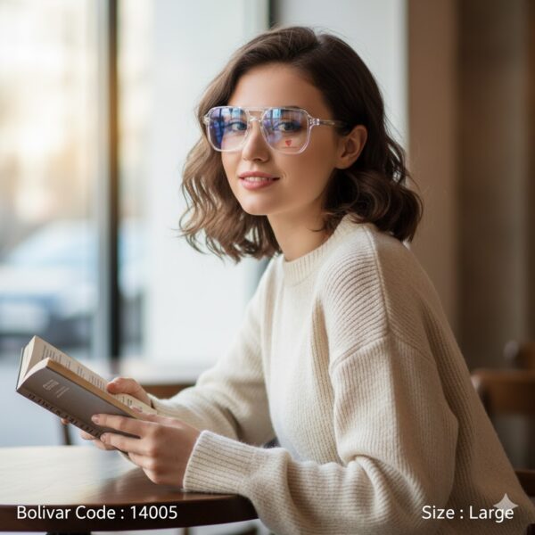 14005-1 REI KAWAKUBO 14005 – Oversized Square Frame with Classic Double Bridge