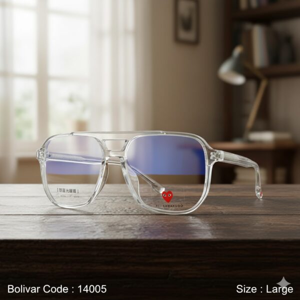 14005-2 REI KAWAKUBO 14005 – Oversized Square Frame with Classic Double Bridge