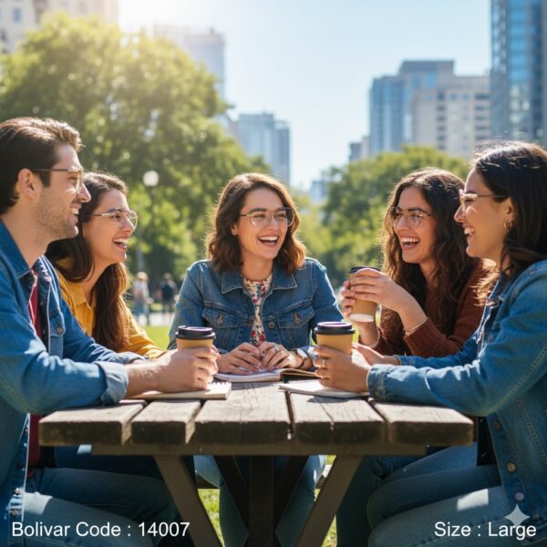 نظارة طبية بوليفار Bolivar 14007 – تصميم مربع واسع جداً بخامات عالية الجودة وخفة لا تُضاهى