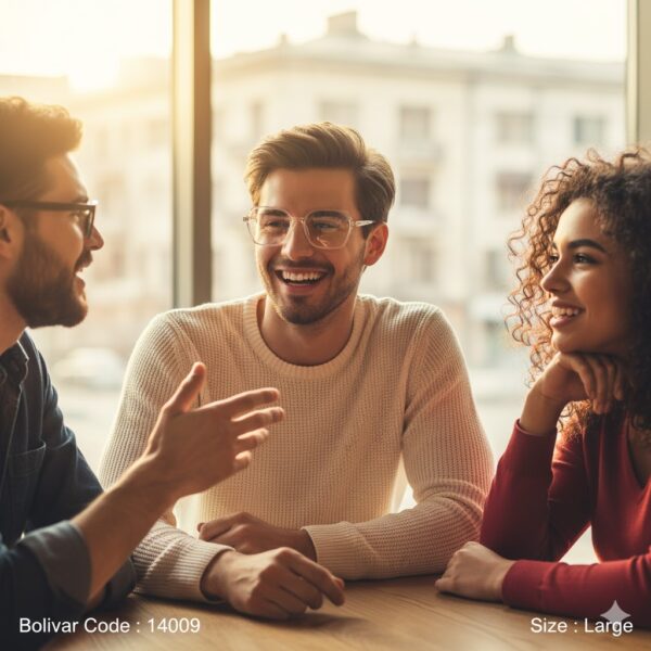 14009-1 نظارة طبية بوليفار Bolivar 14009 – تصميم سداسي شفاف عصري بخفة ومتانة عالية