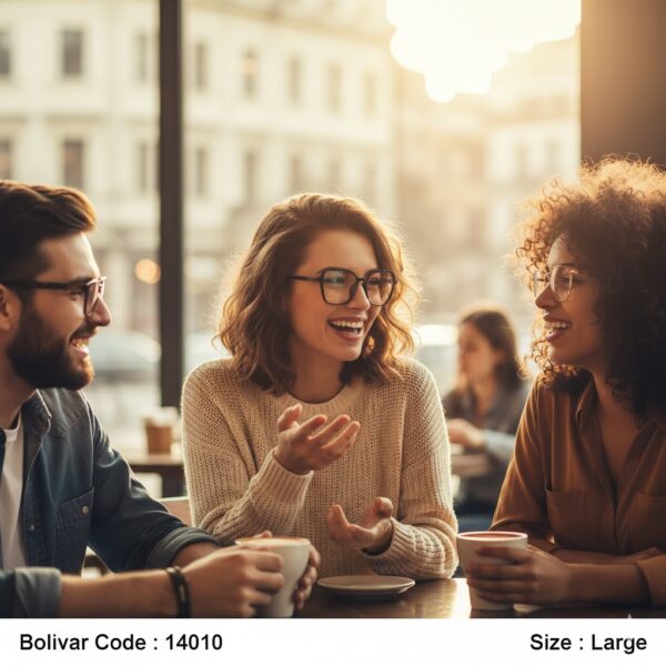 نظارة طبية بوليفار Bolivar 14010 – تصميم سداسي أسود عصري بخفة ومتانة عالية