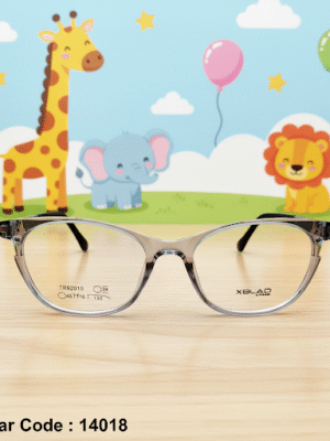 14018-2 XBLAD 14018 Kids Glasses – Elegant Cat Eye Design with 360° Flex Protection