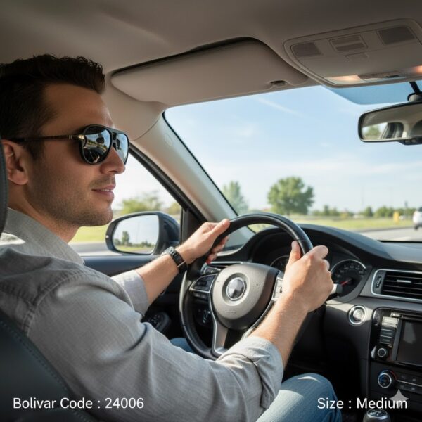 Bolivar XBLAD 24006 Sunglasses – Golden Lightness Meets Sleek Black Elegance with Advanced Vision Technology