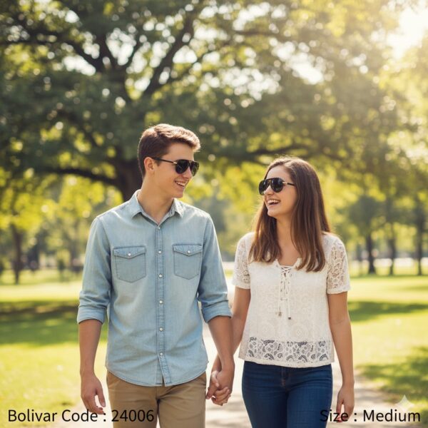 Bolivar XBLAD 24006 Sunglasses – Golden Lightness Meets Sleek Black Elegance with Advanced Vision Technology