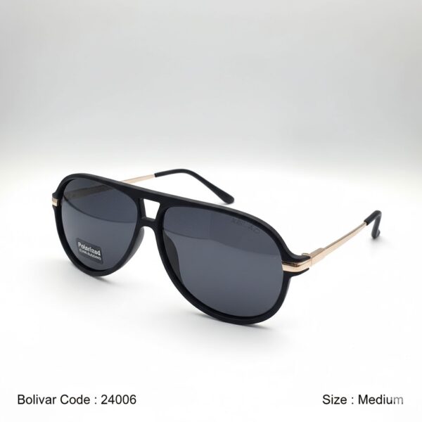 Bolivar XBLAD 24006 Sunglasses – Golden Lightness Meets Sleek Black Elegance with Advanced Vision Technology