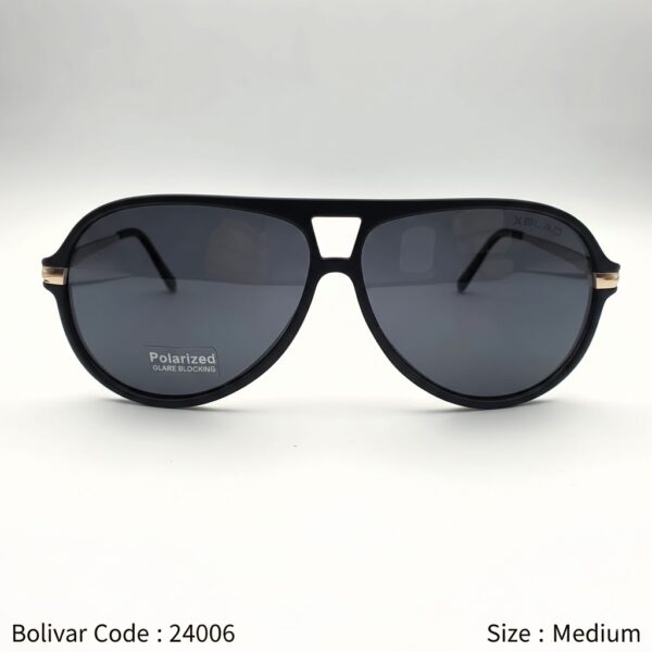 Bolivar XBLAD 24006 Sunglasses – Golden Lightness Meets Sleek Black Elegance with Advanced Vision Technology