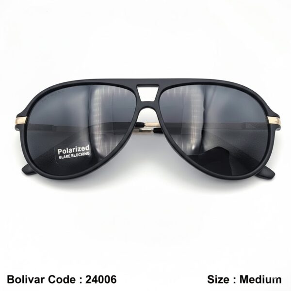 Bolivar XBLAD 24006 Sunglasses – Golden Lightness Meets Sleek Black Elegance with Advanced Vision Technology