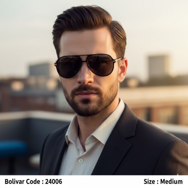 Bolivar XBLAD 24006 Sunglasses – Golden Lightness Meets Sleek Black Elegance with Advanced Vision Technology
