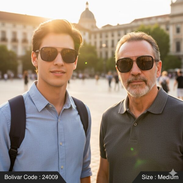 24009-17 Bolivar XBLAD 24009 Sunglasses – Complete Protection in a Bold Square Design