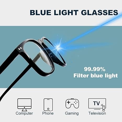 51eafdKBsPL._SX466_ 1.61 Hi-Index Blue Cut Prescription Lenses – Screen & UV Protection