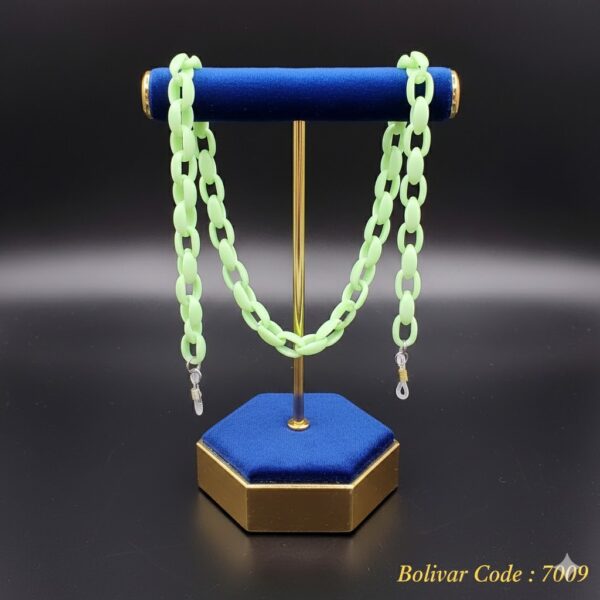 سلسلة نظارات بلاستيك أخضر فسفوري – إطلالة جريئة ولافتة