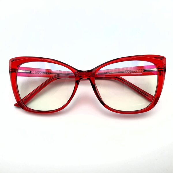 WhatsApp Image 2025-08-12 at 6.38.01 AM (1) Bolivar 14015 – Bold Cat Eye Frame in Stunning Red
