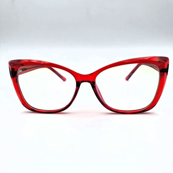 WhatsApp Image 2025-08-12 at 6.38.01 AM (3) Bolivar 14015 – Bold Cat Eye Frame in Stunning Red
