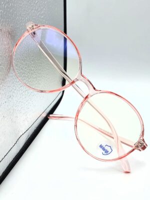 WhatsApp Image 2025-08-12 at 7.17.05 AM نظارة طبية بوليفار Bolivar 14003 – تصميم دائرى شفاف وردى لخفة وأناقة تدوم