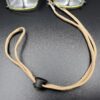 Brown Fabric Glasses Chain with Adjustable Length – Practical & Stylish