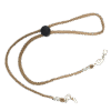 Brown Fabric Glasses Chain with Adjustable Length – Practical & Stylish