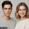 Stylish Transparent Small-Face Prescription Eyeglasses – BOLIVAR & TOMMY BROWN – Model AK31308