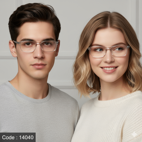 Stylish Transparent Small-Face Prescription Eyeglasses – BOLIVAR & TOMMY BROWN – Model AK31308