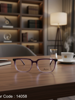 14058-1 نظارة طبية بوليفار | كود 14058 | إطار أسيتات بتصميم عصري
