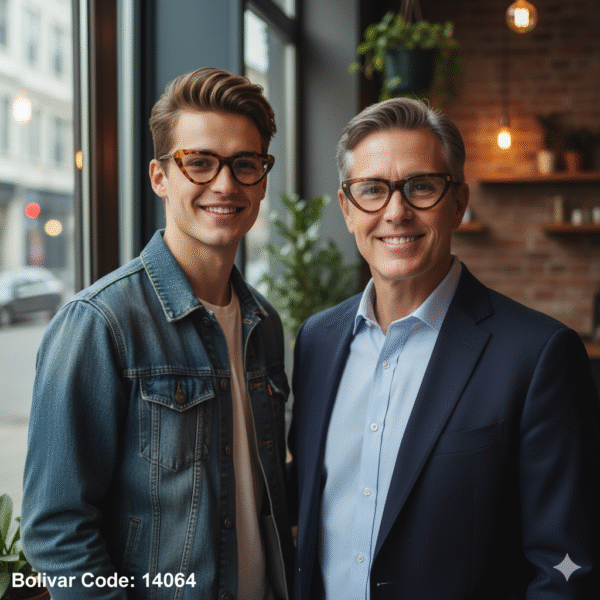 نظارة طبية بوليڤار رافال كود 14064 - تصميم عين القطة الأنيق