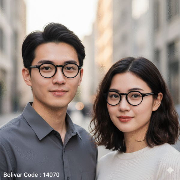 Bolivar Eyeglass Frames | Unique Geometric Design | Code 14070