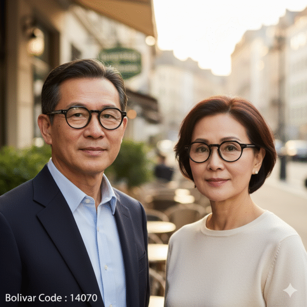 Bolivar Eyeglass Frames | Unique Geometric Design | Code 14070