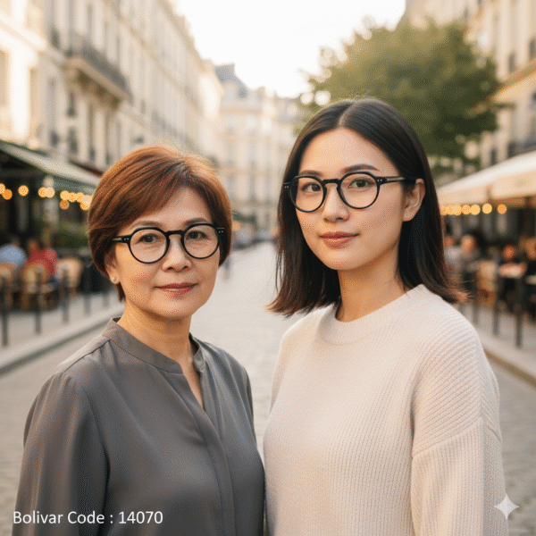 Bolivar Eyeglass Frames | Unique Geometric Design | Code 14070