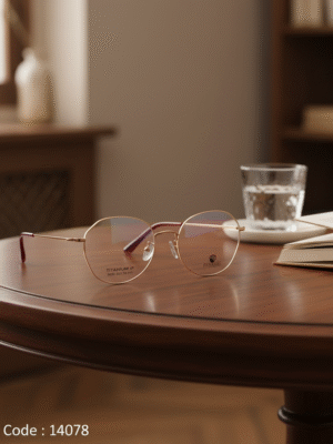 14078-1 نظارة بوليفار الطبية الدائرية من التيتانيوم | كود 14078