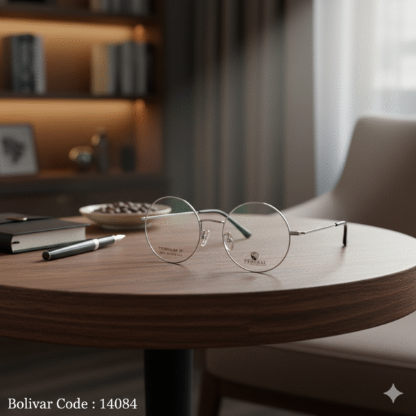 نظارات بوليفار 14084 بوليفار فيدرال كيندون - تصميم دائري كامل الإطار من التيتانيوم