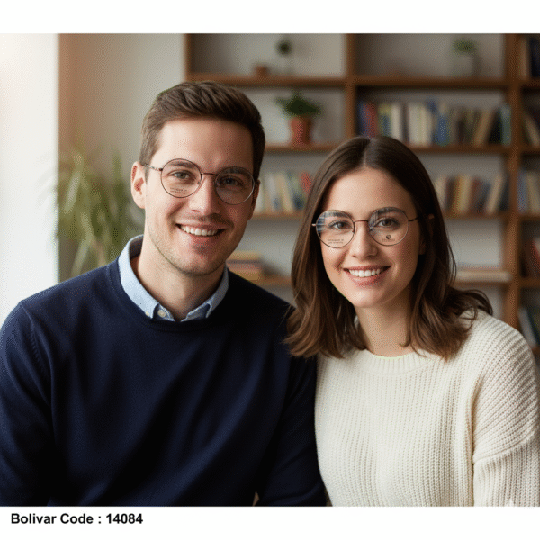 نظارات بوليفار 14084 بوليفار فيدرال كيندون - تصميم دائري كامل الإطار من التيتانيوم