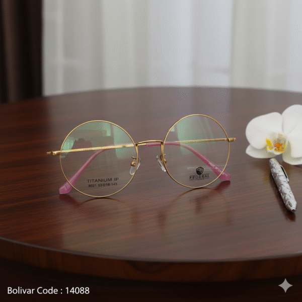 Bolivar & FEDERAL KINDON Titanium Round Eyeglasses | Code: 14088