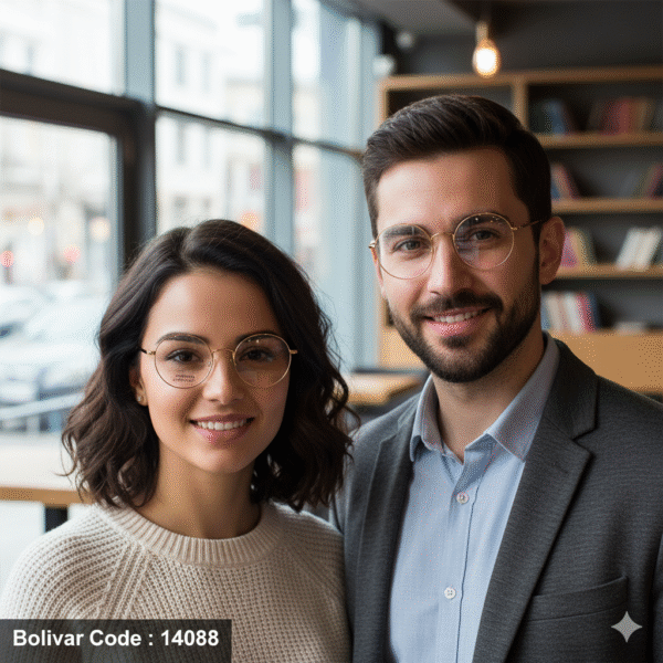 Bolivar & FEDERAL KINDON Titanium Round Eyeglasses | Code: 14088