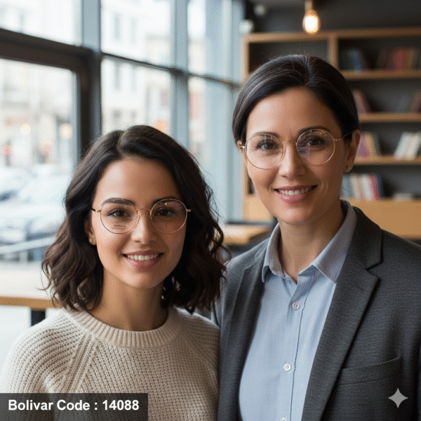 Bolivar & FEDERAL KINDON Titanium Round Eyeglasses | Code: 14088