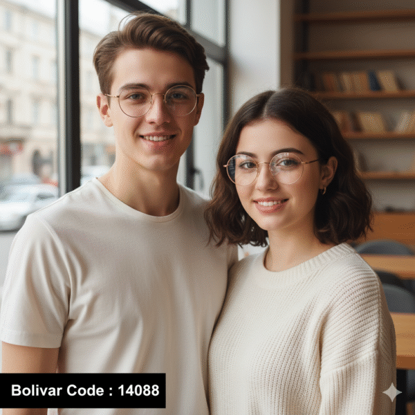 Bolivar & FEDERAL KINDON Titanium Round Eyeglasses | Code: 14088
