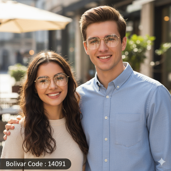 Bolivar / FEDERAL KINDON Geometric Titanium Eyeglasses - Code: 14091