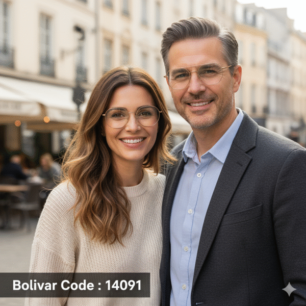 Bolivar / FEDERAL KINDON Geometric Titanium Eyeglasses - Code: 14091