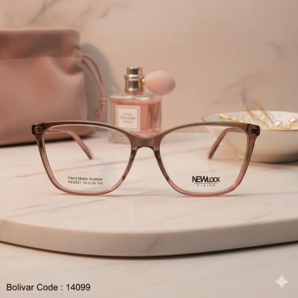 14099-1 نظارة طبية بوليفار نيو لوك بتصميم عين القطة العصري من الأسيتات | كود: 14099