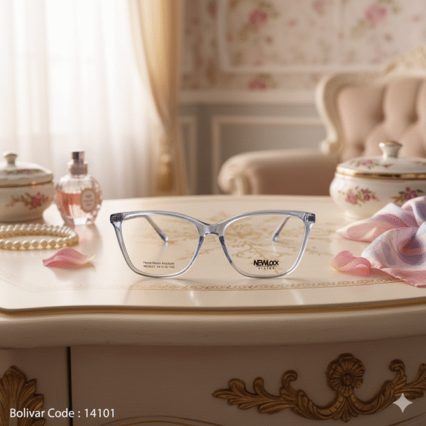 Bolivar Newlook Crystal Cat-Eye Hand Made Acetate Eyeglasses | Code: 14101