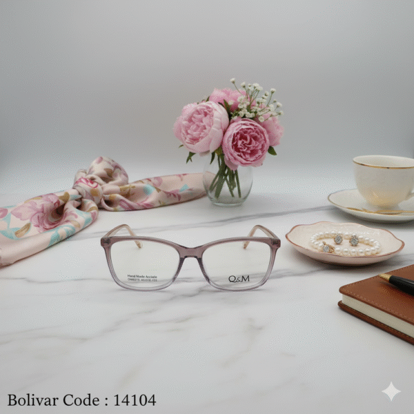 Bolivar Q&M Classic Square Hand Made Acetate Eyeglasses | Code: 14104