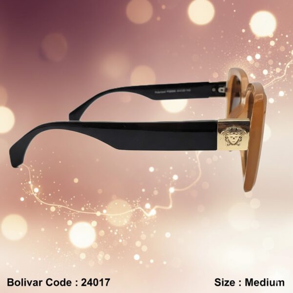 Bolivar Rectangular Brown Sunglasses with Modern Frame – Model P58008