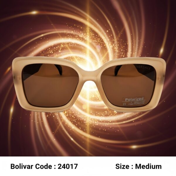 Bolivar Rectangular Brown Sunglasses with Modern Frame – Model P58008