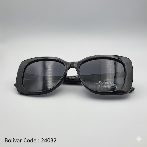 24032-985 نظارة شمسية نسائية فخمة بوليفار × بربري | حماية UV400 مستقطبة