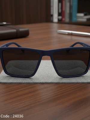 24036-4 نظارة شمسية بوليفار × كارتييه | UV400 مستقطبة – كحلي مطفي (للجنسين)