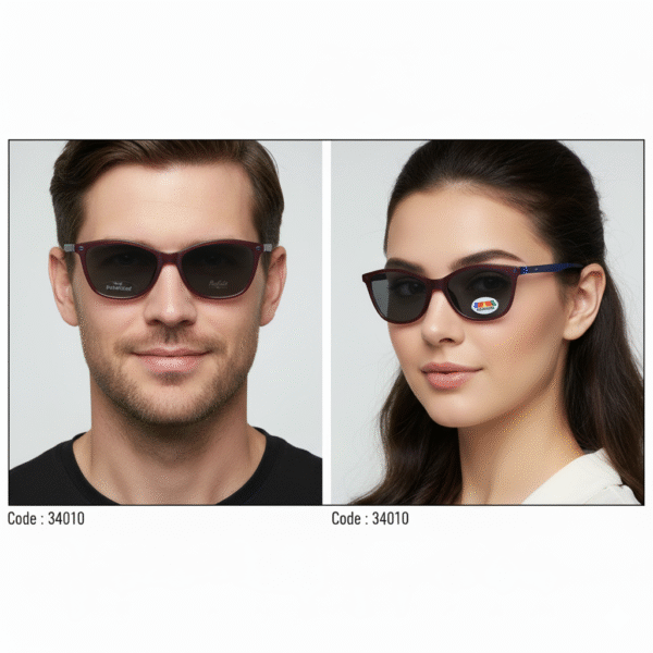 نظارة طبية عصرية من بوليفار رافال مع كليب-أون شمسية – تصميم عين القط باللون الأزرق للرجال والنساء