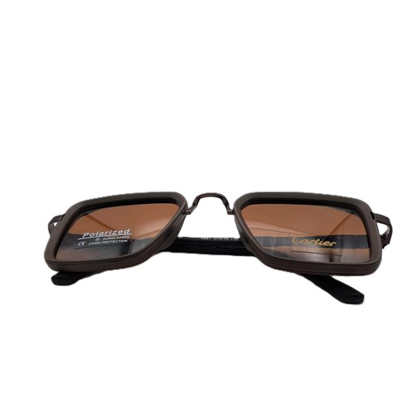 WhatsApp Image 2025-09-02 at 3.54.38 AM نظارة شمسية بوليفار / كارتييه موديل 4987 – تصميم مربع بني كلاسيكي مع عدسات Polarized UV400