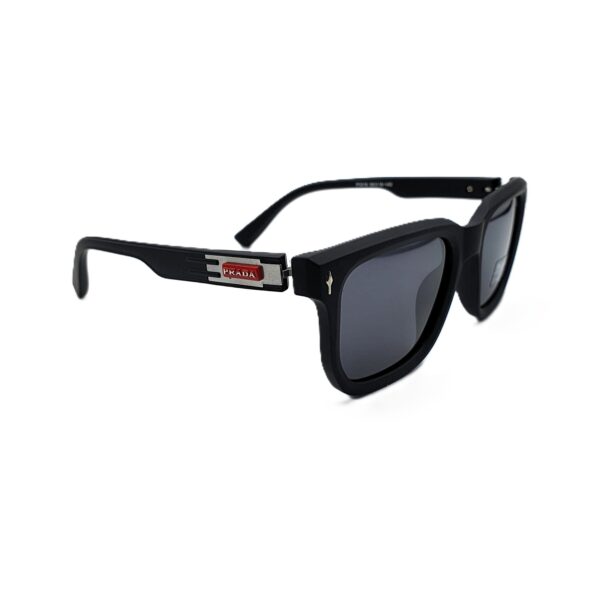 Bolivar × PRADA Sunglasses | UV400 Polarized – Black Matte Rectangle (Unisex)